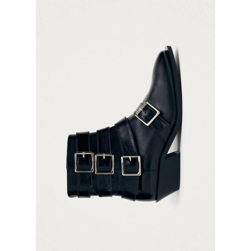 NEW ALOHAS women's eras leather ankle boots in black - Picture 4 of 7